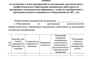 Оплата дополнительного профессионального образования медицинских работников минобороны