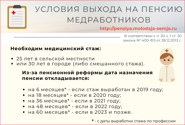 Льготный стаж медработникам на селе