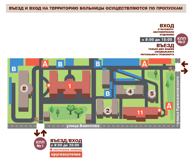 Платный въезд на территорию больницы