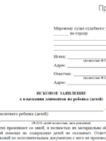 Заявлением на получение алиментов в суд: какие документы требуются.